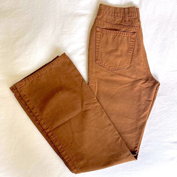 RE/DONE Brown Stove Pipe Jeans - Picture 5 of 12